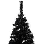Künstlicher Weihnachtsbaum mit Ständer Christbaum Tannenbaum Kunstbaum Weihnachten Künstlicher Weihnachtsbaum Weihnachtsdeko Schwarz 240 cm PVC