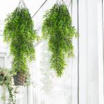 2 stuks hangende bamboe, kunstmatige nepplanten, wandhangende planten, groen voor huis, tuin, balkon, poortdecoratie