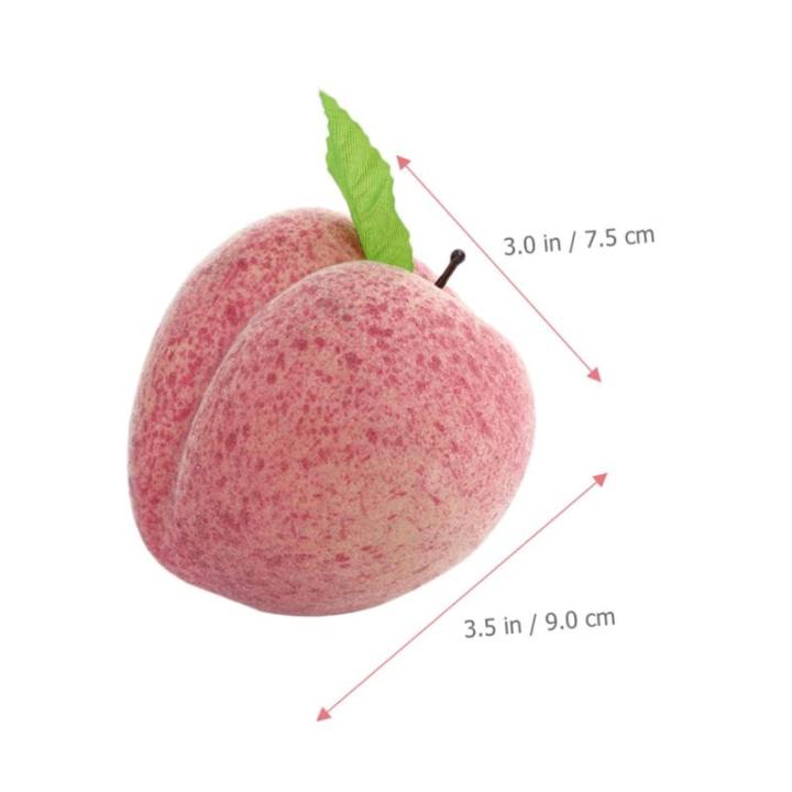 3 Sätze Künstliche Pfirsich Hausdekorationen Für Zu Hause Künstliche Früchte Zur Dekoration Lebensechte Simulierte Früchte Modellsimulationsobst Künstliches Obst 10 Stück *