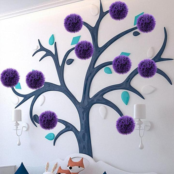 2 stuks eucalyptus grasbal plant grasballen vormsnoei van ballen planten hangende grasballen groene vulballen violet plastic ornament huishouden