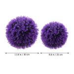 2 stuks eucalyptus grasbal plant grasballen vormsnoei van ballen planten hangende grasballen groene vulballen violet plastic ornament huishouden