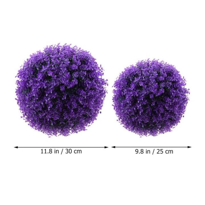 2 stuks eucalyptus grasbal plant grasballen vormsnoei van ballen planten hangende grasballen groene vulballen violet plastic ornament huishouden