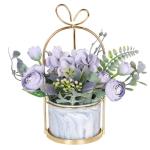 Kunstbloemen in pot, kunstbloemen als echte valse hortensia, zijden bloemen voor bruiloftsdecoratie, tafeldecoratie, woonkamer, slaapkamer, kamerdecoratie