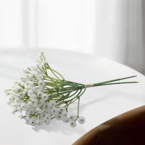 Künstliche Schleierkraut Seidenblumen, lebensechte Blüte, allergiefreundliches Geschenk (weiß)