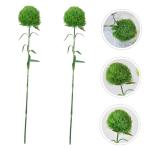 2St Grünpflanzen pflücken Kunstpflanzen Künstliche Topiary-Kugelpflanze Formschnittkugel für den Garten zimmerpflanzen Zweige für Vase künstliche grüne Blätter Weich-PVC Gr