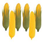 2 Sätze Simulation Mais Gemüse Lernspielzeug Realistische Gefälschte Gemüseornamente Schaufenster Maismodelle Künstliches Gemüsemodell Simulierte Maismodelle 6 Stück * 2