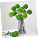 2St Grünpflanzen pflücken Kunstpflanzen Künstliche Topiary-Kugelpflanze Formschnittkugel für den Garten zimmerpflanzen Zweige für Vase künstliche grüne Blätter Weich-PVC Gr