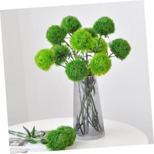 2St Grünpflanzen pflücken Kunstpflanzen Künstliche Topiary-Kugelpflanze Formschnittkugel für den Garten zimmerpflanzen Zweige für Vase künstliche grüne Blätter Weich-PVC Gr