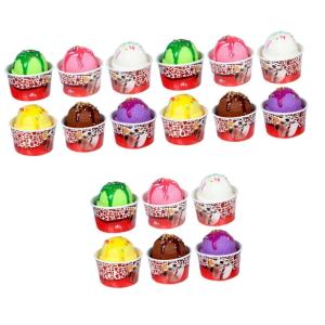 18 Stück Eiscreme Modell Eiscreme Display Requisiten Lebensechte Eiscreme Kugeln Partygeschenke Künstliche Eiscreme Kugeln Simulierte Eiscreme Kugeln Eiscreme Kugel