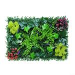 Decoratieve kunstmatige hekken 40 x 60 cm Kunstmatige Plant Gras Nep Plant Wandpanelen Kunstbloemen Hek Groene Bladeren Muur Hekken Outdoor Gesimuleerde Plant Wandpanelen Huis Tuin