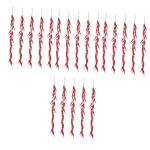 20 STK Chili-Pfeffer-modelldekoration Simulation Chili Simulation Gefälschtes Gemüse Abs Lebensechtes Pfefferdekor Künstliche Hängende Paprika Künstlicher Pfeffer Ristra Rot S