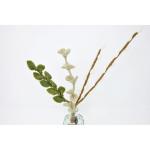 Eucalyptus-tak in scandi-stijl, natuurlijk vilt, handgemaakt, fairtrade, liefdevolle paasdecoratie, saliekleuren, 1 x - 30 cm