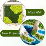 100 g kunstmos om te decoreren, knutselmos, nep decoratief mos om te knutselen, decoratie, voor muur, kerststal, aquarium, creatief groen, kamerplantendecoratie, modelbouw, donkerg