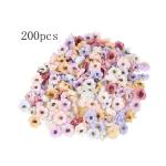 , 200 stuks, mini kleurrijke madeliefjes, bloemkoppen, mini-, bloemkoppen, kleurrijke mini-zijden bloemen, decoratieve bloemen, , bloemendecoratie