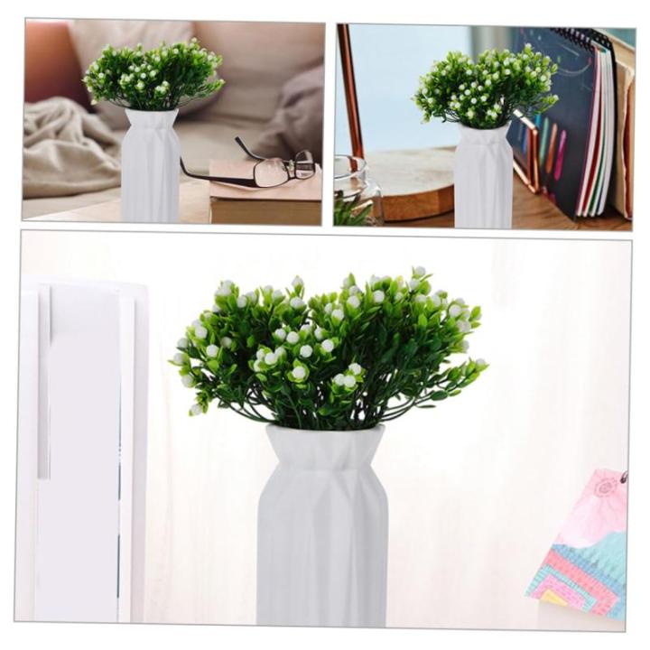 12st Kleine Schleierkraut-Dekoration Künstliche Blumen Gefälschte Blumen Gefälschte Partyblumen Simulierter Blumenschmuck Fake-blumenarrangement-dekor Blumenzweig Weiß Seidenbl