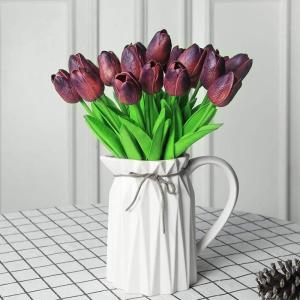 Kunstbloem tulp kunstbloem latexmateriaal echt gevoel bruiloft slaapkamer familie hotel feest interieur studeerkamer knutselen decoratie