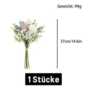 Boeket van kunstbloemen, 12 stuks, decoratie, kunstbloemen, lente, thuis, simulatie, paardenbloem, boeket, kunstbloemen, decoratie, hoogwaardig bruidsboeket 1808