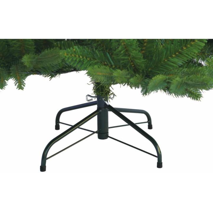 23005 Kunstkerstboom PE/PVC (Ø ca. 105 cm) met 872 punten en snel op te zetten klapscherm, natuurgetrouwe spuitgietelementen, dennenboom incl. metalen standaard