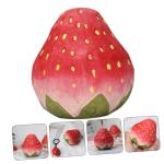 5St Erdbeergarnitur bürodeko büro Dekoration Erdbeer-Dekoration Office Decoration Szenenschmuck gefälschte Erdbeere Ornamente lebensechtes Fruchtmodell Simulation Erdbeere höl