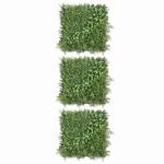 wand, bosgroen, set van 3, elk 50 x 50 cm, groen voor binnen en buiten, uv-bestendig, onderhoudsvriendelijk en duurzaam, verticale tuin voor een feel-good sfeer en