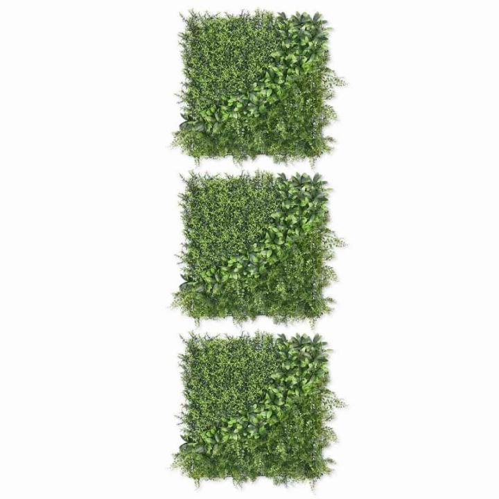 wand, bosgroen, set van 3, elk 50 x 50 cm, groen voor binnen en buiten, uv-bestendig, onderhoudsvriendelijk en duurzaam, verticale tuin voor een feel-good sfeer en