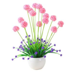 Kunstblumen Künstliche Blumen mit Topf, Kunstpflanzen, künstliche Seidenblumen für Hausdekorationen, Lobby, Badezimmer, Hochzeit, Büro für jeden Anlass