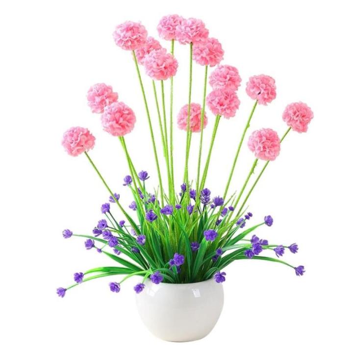 Kunstblumen Künstliche Blumen mit Topf, Kunstpflanzen, künstliche Seidenblumen für Hausdekorationen, Lobby, Badezimmer, Hochzeit, Büro für jeden Anlass