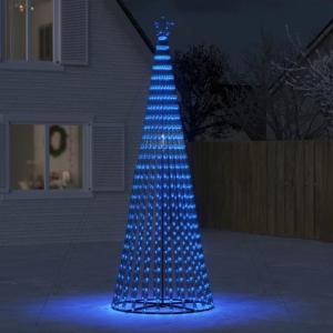 LED Weihnachtsbaum Aussen Kegelform Weihnachtsbaum Metall Groß Blau 688 LEDs Tannenbaum Lichterbaum Weihnachtsdeko Aussen Weihnachtsbaum Tanne 300 cm