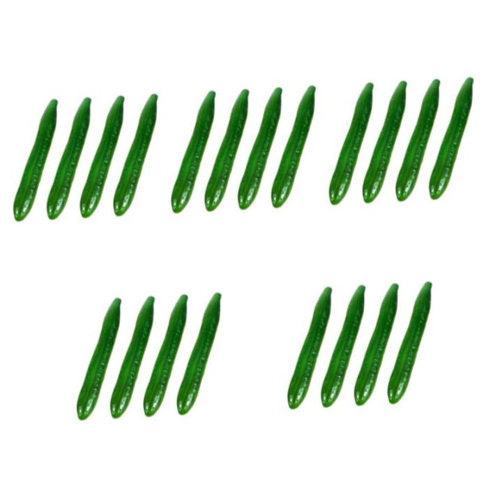 5 Sätze Simuliertes Gemüsemodell Küchendekoration Simulierte Gurkenmodelle Küchensimulationsgurke Simulation Gemüsemodell Fotografie-Requisite Gurkendekor Schaum Green 4 Stüc