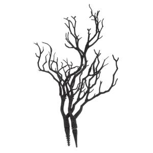 2st Halloween-Dekoration Äste Halloween-zweige Künstlicher Geweihzweig Gefälschte Korallenzweige Dekorative Pflanzenzweige Baumzweige Zur Dekoration Layout-Requisiten Black Plas