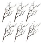 24 STK Halloween-Dekorationssimulationsanlage Weihnachtsbaumzweig gefälschtes Zweigzubehör kunstpflanze Halloween Dekoration Links einmachgläser dekorative Pflanzenzweige Plasti
