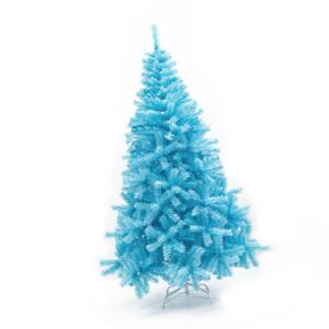 Künstlicher Weihnachtsbaum, Kleiner PVC-Weihnachtsbaum, künstlicher künstlicher Weihnachtsbaum, Weihnachtsdekoration, Himmelblau (1.8m (1.9M-N650T))