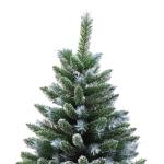 Künstlicher Weihnachtsbaum aus Blauer Fichte mit PE- und PVC-Zweigen for Zuhause, Büro, Urlaub, Innen- und Außendekoration, beflockter voller Baum aus Fichte mit Metallscharnier