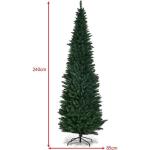 Weihnachtsbaum künstlicher Baum, Grüner Bleistift Schlanker Weihnachtsbaum(8FT/2.4M)