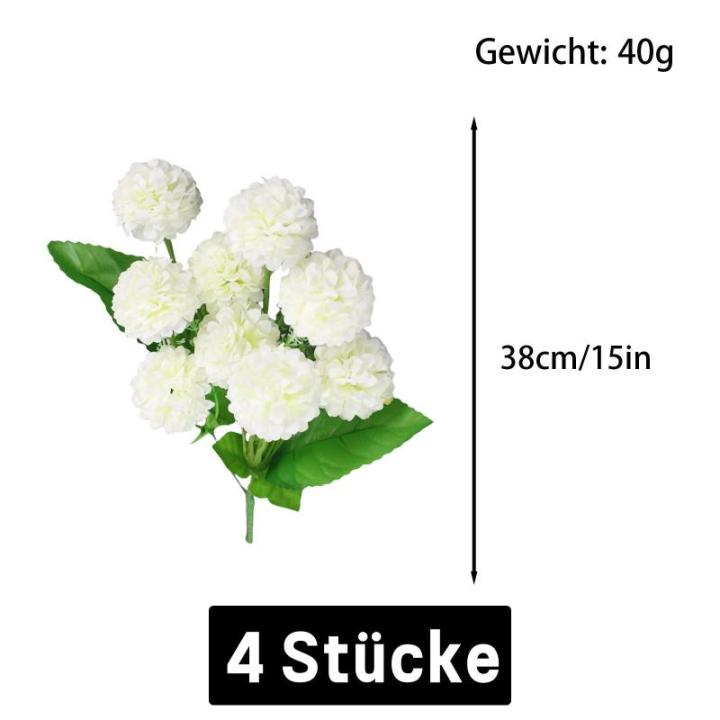 Künstliche Blumen Hortensien Blume Hortensie Blumenarrangements mit Hochzeit Kunstblumen für Hochzeitsstrauß Home Garden Party Office Arrangements 0501