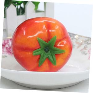 10st Nachahmung Tomate Simulation Tomaten Künstliches Gemüse Tomaten Gefälschte Äpfel Lebensechte Kleine Tomate Künstliche Lebensechte Tomate Künstliche Dekoration Rot Schaum