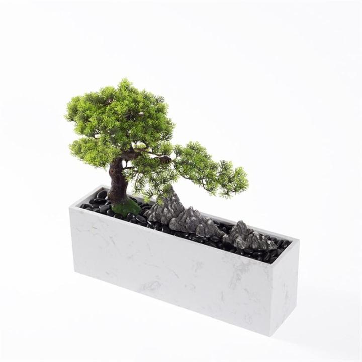 Künstlicher Bonsai-Baum Künstlicher Bonsai-Baum, Innendekoration, grüne Simulation, Willkommenskiefer, Bonsai-Baum, Büro, Wohnzimmer, Desktop-Dekoration, gefälschter Baum, Mar