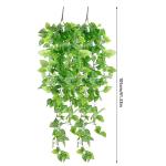 2 Pièces de Plantes Artificielles 105cm Faux Lierre Artificielles Vertes Utilisées pour Salon Appartement Salle de Bain Cuisine Balcon