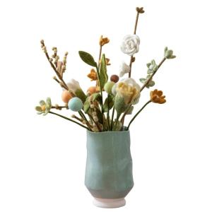 - Vilten bloemen boeket bloemen van vilt - boeket - Fair Trade - handgemaakt (pastelmix)