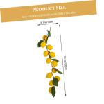 8 STK Simulation Zitronenrattan grüne Girlandenhochzeit Herbstdeko für zu Hause kunstplflanze Artificial Plant Dekor Eukalyptusgirlande Zitronengirlande Sommerdeko Plastik Yellow