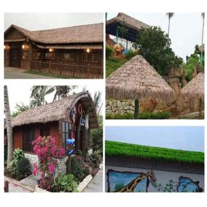 Palm Thatch Läufer Roll künstliche Thatch Fliese Kunststoff Thatch künstliche für Park Seaside Scenic Spot Dekoration Stroh Dach Traufe Fake Thatch Bauernhaus Dachdekoration St