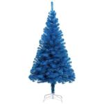 Künstlicher Weihnachtsbaum mit Ständer Christbaum Tannenbaum Kunstbaum Weihnachten Künstlicher Weihnachtsbaum Weihnachtsdeko Blau 120 cm PVC