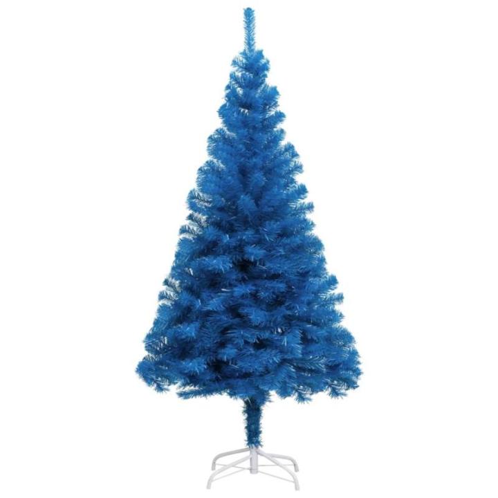Künstlicher Weihnachtsbaum mit Ständer Christbaum Tannenbaum Kunstbaum Weihnachten Künstlicher Weihnachtsbaum Weihnachtsdeko Blau 120 cm PVC