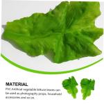 3 Sätze PVC-Salat Hochzeitsdekoration Hochzeitdeko Salattrappe Gemüseprop Salatmodelle Künstliches Salatblatt Grün Künstlicher Salat Künstliche Salatverzierungen Green 2 Stü