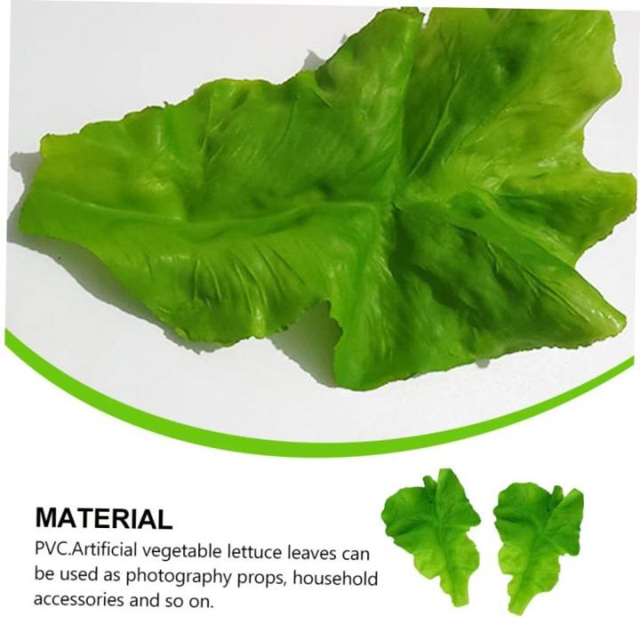 3 Sätze PVC-Salat Hochzeitsdekoration Hochzeitdeko Salattrappe Gemüseprop Salatmodelle Künstliches Salatblatt Grün Künstlicher Salat Künstliche Salatverzierungen Green 2 Stü