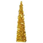 Künstlicher Pop-Up-Weihnachtsbaum Künstlicher Weihnachtsbaum Christbaum Tannenbaum Kunstbaum Weihnachten für Weihnachtsdeko Golden 150 cm PET