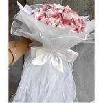 Hochzeitsstrauß for die Braut mit künstlichen Blumen, künstlichen Blumen, Dekorationszubehör for die Hochzeits- und Verlobungszeremonie, künstlicher Blumenstrauß aus Seide(Re