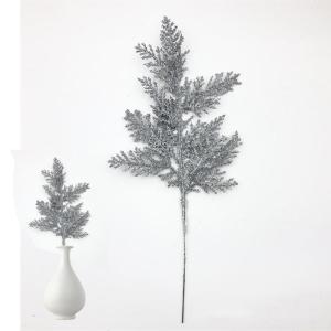 Künstliche Tannennadeln, 26,7 cm, glitzernde Tannenstiele, Tannenblätter, Zweige aus künstlicher Zeder, gefrostete künstliche Tannennadeln, Zweige, für Weihnachtsbaum, Kranz, 