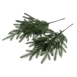 Kunstmatige dennentak/kersttak Karpaten spuitgegoten filigraan Kleur: donkergroen (2 stuks)