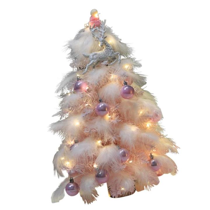 Limtula Festival Weihnachtsbaum Mit Federn Zarter Gefiederter Weihnachtsbaumschmuck Mit Kugel Für Die Dekoration Von Bücherregalen